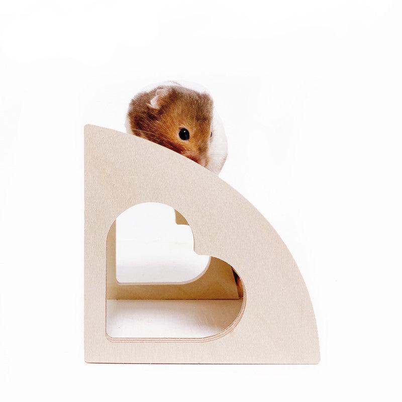 Wooden Hamster Adventure Tower - Interactive Multifunctional Toy