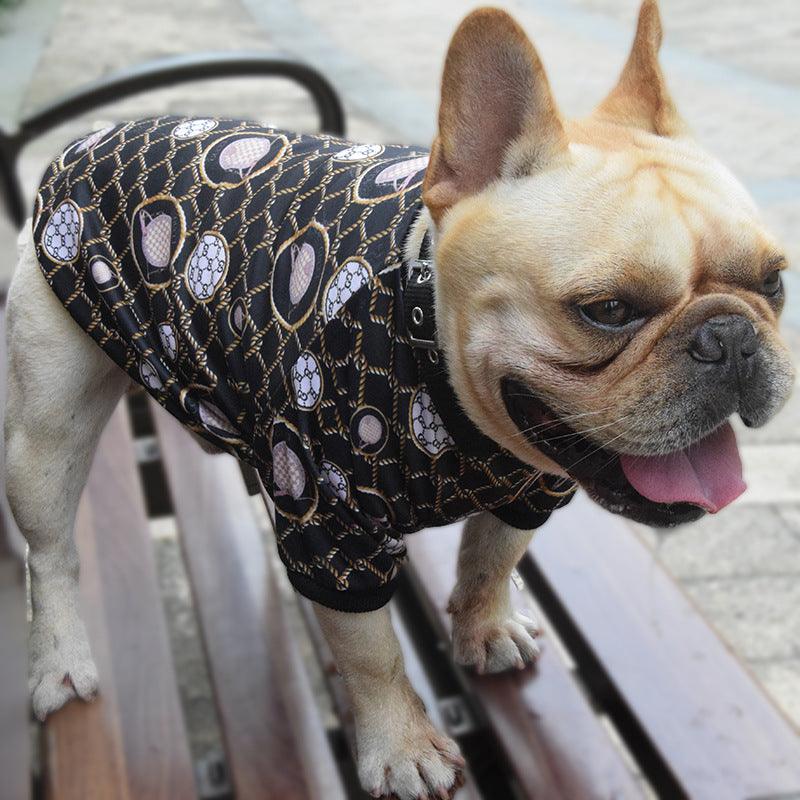 Personalized Pet Fashion: Customizable Bag Print Dog Clothes For Spring And Autumn