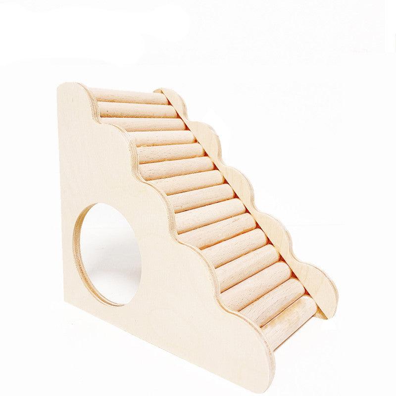 Wooden Hamster Adventure Tower - Interactive Multifunctional Toy