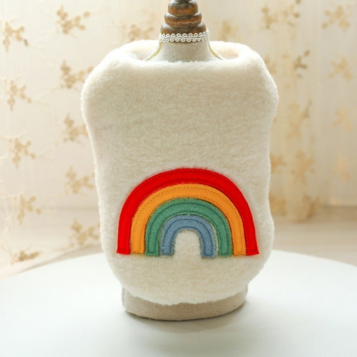 PETCIRCLE New Dog Puppy Clothes Four color Love Rainbow Vest Pet Cat