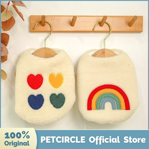 PETCIRCLE New Dog Puppy Clothes Four color Love Rainbow Vest Pet Cat